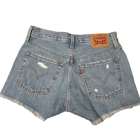 Levi’s 501 Women's High-Waisted Shorts Size 25 Light Wash Denim ✨ - Picture 4 of 4